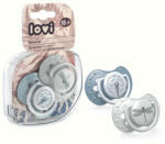 LOVI Suzeta Silicon Dynamic 18+ M 2 Pcs Botanic Baiat - 22/875Boy (5903407228754)
