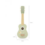 Viga Toys Ukulele verde din lemn pentru copii, jucarie muzicala Montessori (44275) - infant