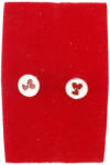 Flippy Cercei pentru Copii Argint 925, Jolie, Model Inimioare Rosii, cu Email Colorat, 1.37 g, Argintiu Alb (teo-125979)