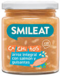 Smileat Mancare din somon, mazare si orez integral 230g, +10 luni, Eco (8437017636458)