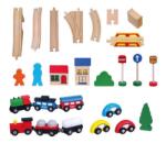 Viga Toys Set de trenulete din 49 de piese (56304)