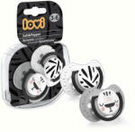 LOVI Suzeta Silicon Dynamic 3-6 M 2 Pcs Salt&Pepper - 22/878 (5903407228785)