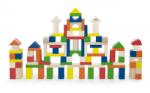 Viga Toys Cuburi de construit din lemn, colorate, 2.5 cm, 100 buc (50334) - infant