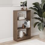 haaus Biblioteca Flint, 2 Polite, Stejar Bronz, 70 x 32 x 122 cm (928759)