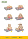 Walachia Set constructie arhitectura Vario Fort, 194 piese din lemn, Walachia (WLVR22)