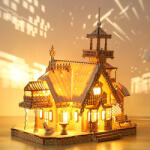 Multiversum 3D Puzzle 3D Fa Puzzle Villa with light