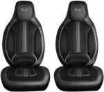 Panda Set 2 huse scaune auto fata monobloc Panda, ergonomice, negru-gri (IN5171)