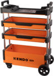 KENDO Carucior de scule pliabil cu 3 sertare si roti pivotante Kendo (90333)