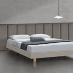 [neu. haus] Set 2 panouri tapitate de perete Carpino, catifea, 90x30 cm, gri închis (84224186)