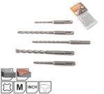 KENDO Set 5 burghie SDS-Plus pentru beton 5-10 mm, Kendo (11602073)
