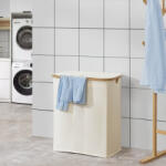 [en. casa] Cos de rufe 140L bej cu 3 compartimente detasabile si capac, Rusko (83904967)