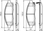 Bosch 0 986 494 268 set placute frana disc