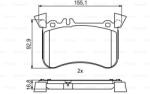 Bosch 0 986 495 398 set placute frana disc