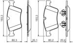 Bosch 0 986 494 427 set placute frana disc