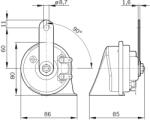 Bosch 9 320 335 007 Claxon