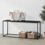 [en. casa] Consola hol Alboraya din metal negru mat, 115 x 32 x 50 cm (65461665)