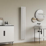 [neu. haus] Radiator portprosop vertical Nore alb 160x24 cm, 438W, otel (84059462)