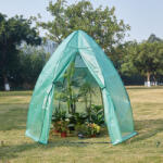[en. casa] Sera de gradina Hunze 200x240 cm verde, cu folie si cadru metalic (84911128)
