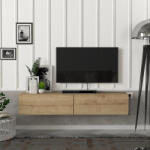 [en. casa] Comoda TV suspendata Toivakka 135x31x25 cm, aspect stejar, [en. casa] (83062694)