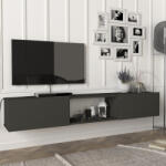 [en. casa] Comoda TV suspendata Paltamo 180 cm antracit, 3 compartimente (83062713)