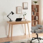 [en. casa] Birou din bambus Hässleholm 100x50x75 cm, natur, cu 3 sertare (84003256)