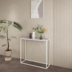 [en. casa] Masa consola Austevoll alba 90x30x80 cm pentru hol si living (84033938)