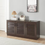 [en. casa] Pantofar Loten wenge cu 3 usi si 6 rafturi, 125x36x62 cm (83980345) Pantofar
