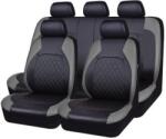 RO GROUP Set huse scaune auto RoGroup Roma, piele ecologica, 9 piese, gri-negru (IN1877)