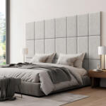 [neu. haus] Set 3 panouri tapitate de perete Carpino, textile, 60x30 cm, gri (84224166)