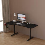 [pro. tec] Birou reglabil electric Stryn 160x75 cm, negru, cu memorie (85729435)