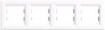 Leziter Rama orizontala Leziter Nova, 4 posturi, alb, 83x300 mm (LN4KERV-F)