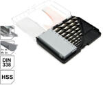 KENDO Set burghie elicoidale pentru metal KENDO HSS 1-10 mm, 10 piese (11603033)