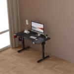 [pro. tec] Birou reglabil pe inaltime Stryn 120x60 cm negru, [pro. tec] (85322659)