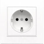 Leziter Priza îngropata Leziter Nova cu împamantare Schuko 16A 250V, alba (LNFCS-F)