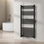 [neu. haus] Calorifer portprosop baie Voss 120x60 cm, negru, otel (84059477)