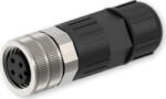 Teltonika Conector Teltonika PR40119K, M12 A-Type 4-Pin Female, Black (pr40119k)