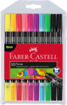 Faber-Castell Carioci cu 2 capete FABER-CASTELL Neon, 10 culori/set, FC151109