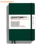 LEUCHTTURM1917 Caiet cu elastic A5, 125 file, matematica LEUCHTTURM1917 verde padure