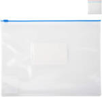 Office Point Mapa plastic A5 cu fermoar ziplock si eticheta, OFFICE POINT