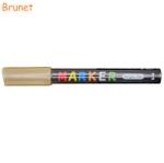 M&G Marker cu vopsea acrilica, varf rotund 2 mm, M-G brunet