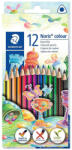 STAEDTLER Creioane colorate triunghiulare 12 culori/set STAEDTLER Noris