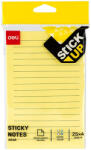 Deli Notes autoadeziv liniat 101x152 mm, 100 file, color DELI