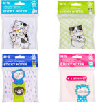 M-G Notes autoadeziv 76x76 mm, 100 file, M-G So Many Cats verde