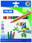 MILAN Carioci varf gros MILAN, 12 buc/set