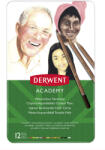Derwent Creioane colorate acuarela DERWENT Academy Watercolour Portraits, 12 culori/cutie metal