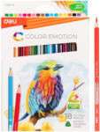 Deli Creioane colorate 18 culori/set, DELI Color Emotion