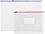 Office Point Mapa plastic A4 cu fermoar ziplock si eticheta, OFFICE POINT