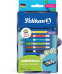 Pelikan Carioci si tavita PELIKAN Colorella Kreativ Fabric, 6 culori/set