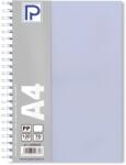 PAPERLAND Caiet cu spirala A4, 120 file, dictando, coperta plastic, PAPERLAND PP400 lila
