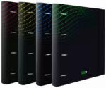 OPTIMUM Caiet mecanic A4, 4 inele, 10 mm, OPTIMUM MAX albastru